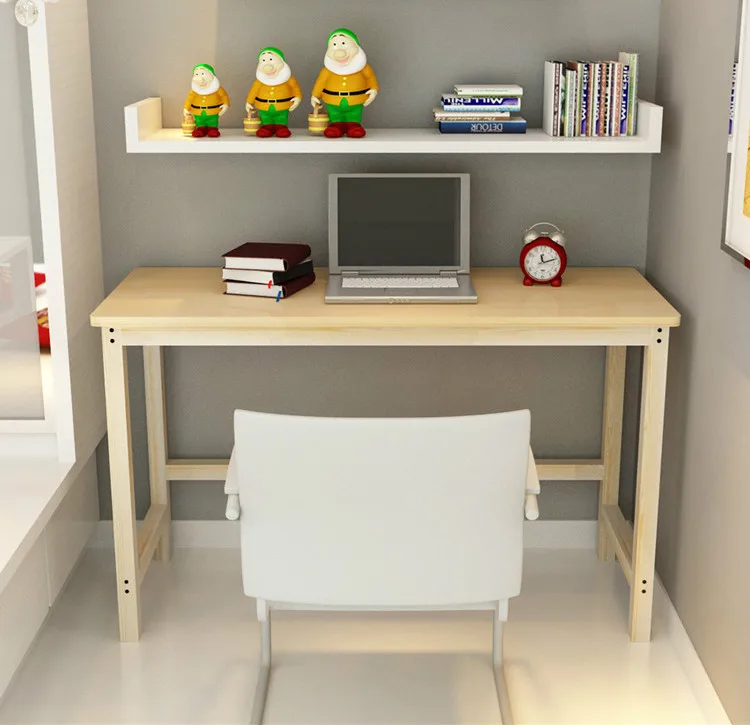 Стол компьютерный простой из массива дерева для детей и взрослых 4 размера на