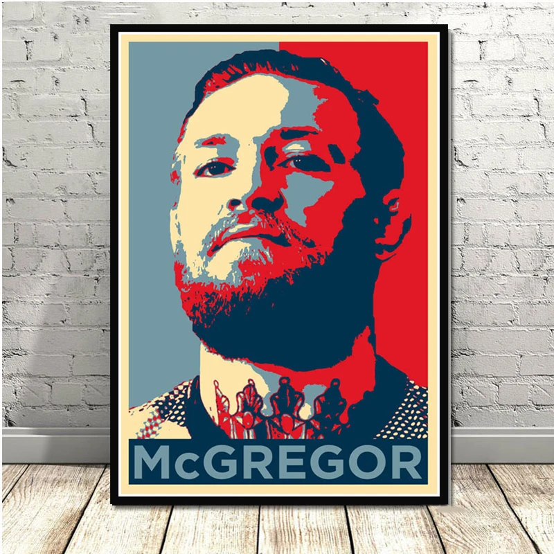 0015 Конор Макгрегор UFC боксер художественный постер Картина Настенная картина домашний декор плакаты и принты - Цвет: 0015