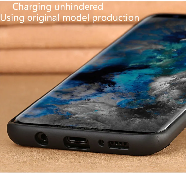 Чехол для телефона для samsung Galaxy S9 Plus Note 8 9 S7 край S8 A3 A5 A7 J3 J5 J7 личи накладка с текстурой под кожу питона