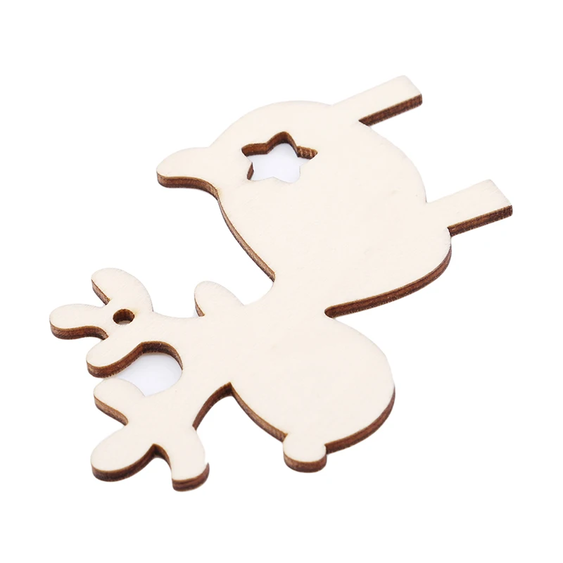 10 шт. Рождественская елка Декор для дома деревянный олень Рождественский кулон