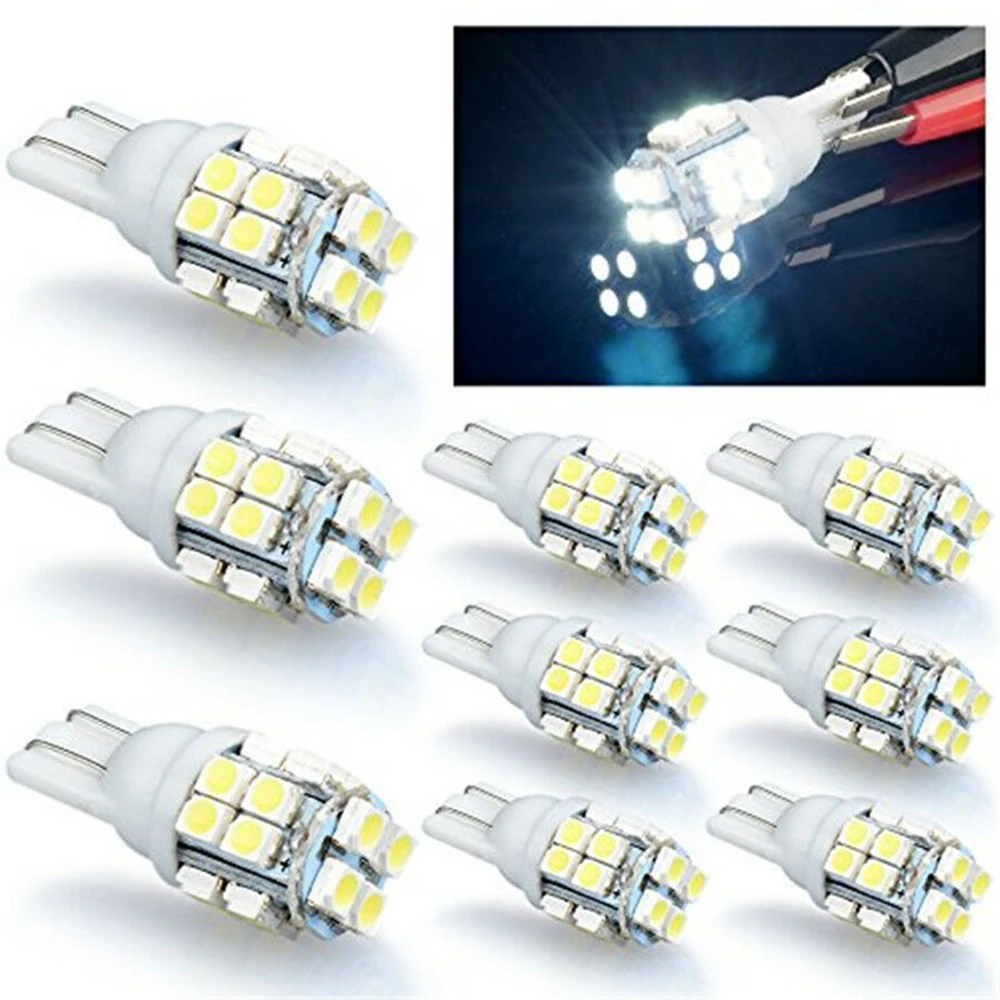 2Pcs T10 Car Interior Super Bright LED Light 20-SMD White 6000K Wedge Bulb 12V 4014 SMD Canbus | Автомобили и мотоциклы