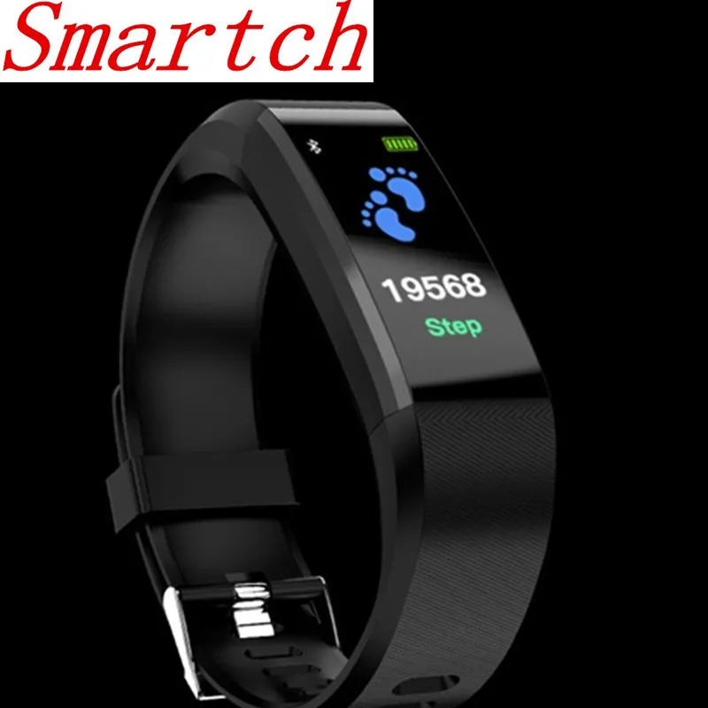 Смарт браслет Smartch ID115HR PLUS спортивный с монитором сердечного ритма фитнес трекер