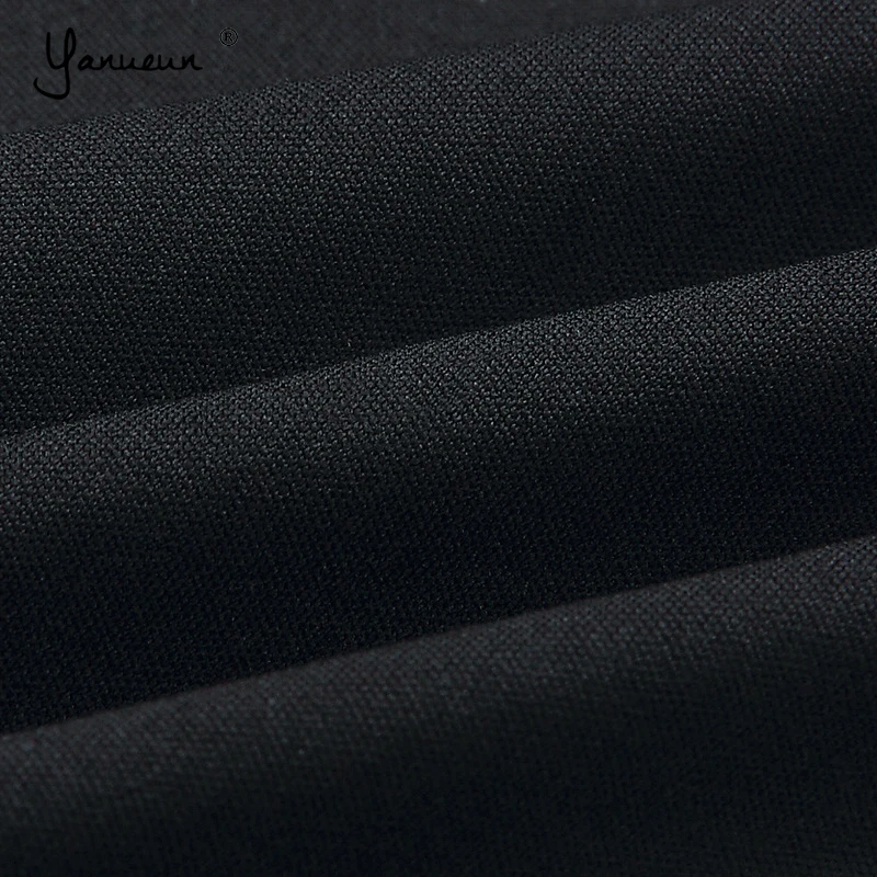 Yanueun/2018 женский комбинезон длина до середины икры однотонный двойной слой оборки