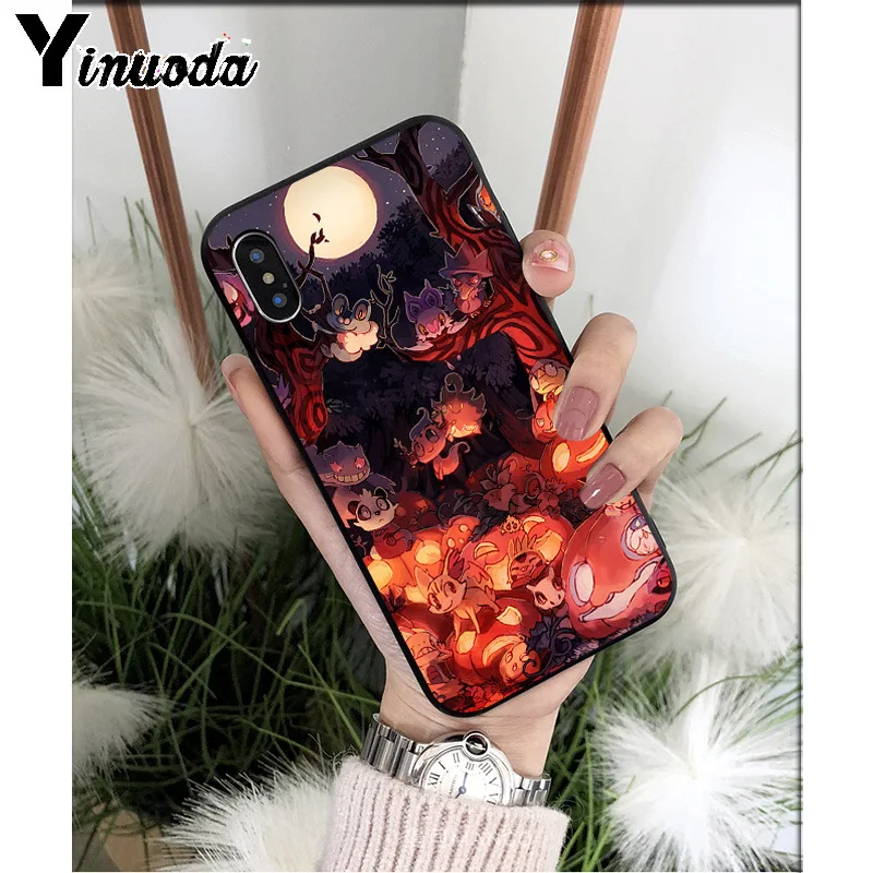 Yinuoda Pokemons Ball thepikachu TPU мягкие Аксессуары для телефонов Чехол для Apple iPhone 8 7 6S Plus X XS MAX 5 5S SE XR чехол