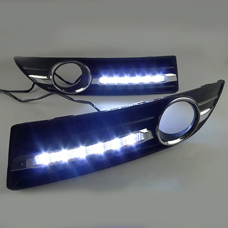 ROADOT drl Светодиодный дневной светильник для VW Polo 2005 2006 2007 2008 2010 ходовой с