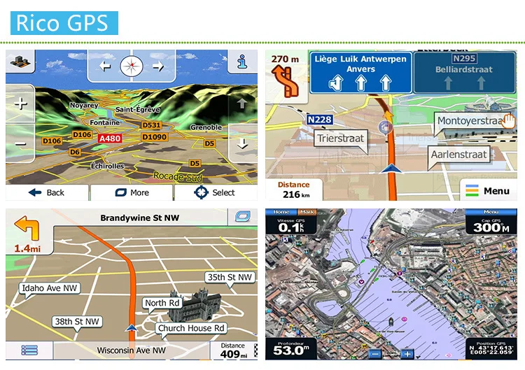 7 дюймовый экран Win CE 6 0 автомобильный радиоприемник с навигацией GPS 8 Гб 256 м