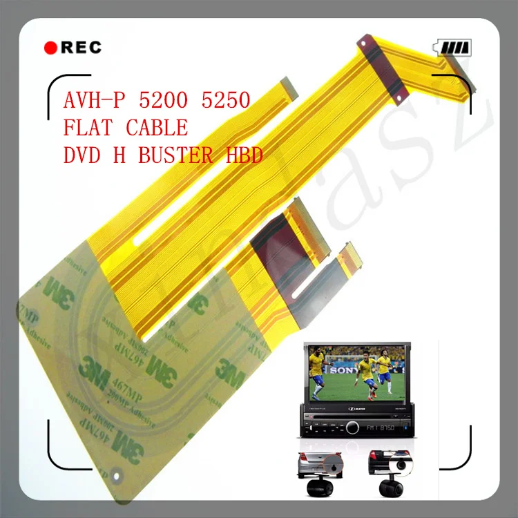 3 шт./лот плоский кабель Para DVD H BUSTER HBD Avh P5200 5250 5300 5350 5380 5400 5450 5480|cable reciever|cable tv wireless