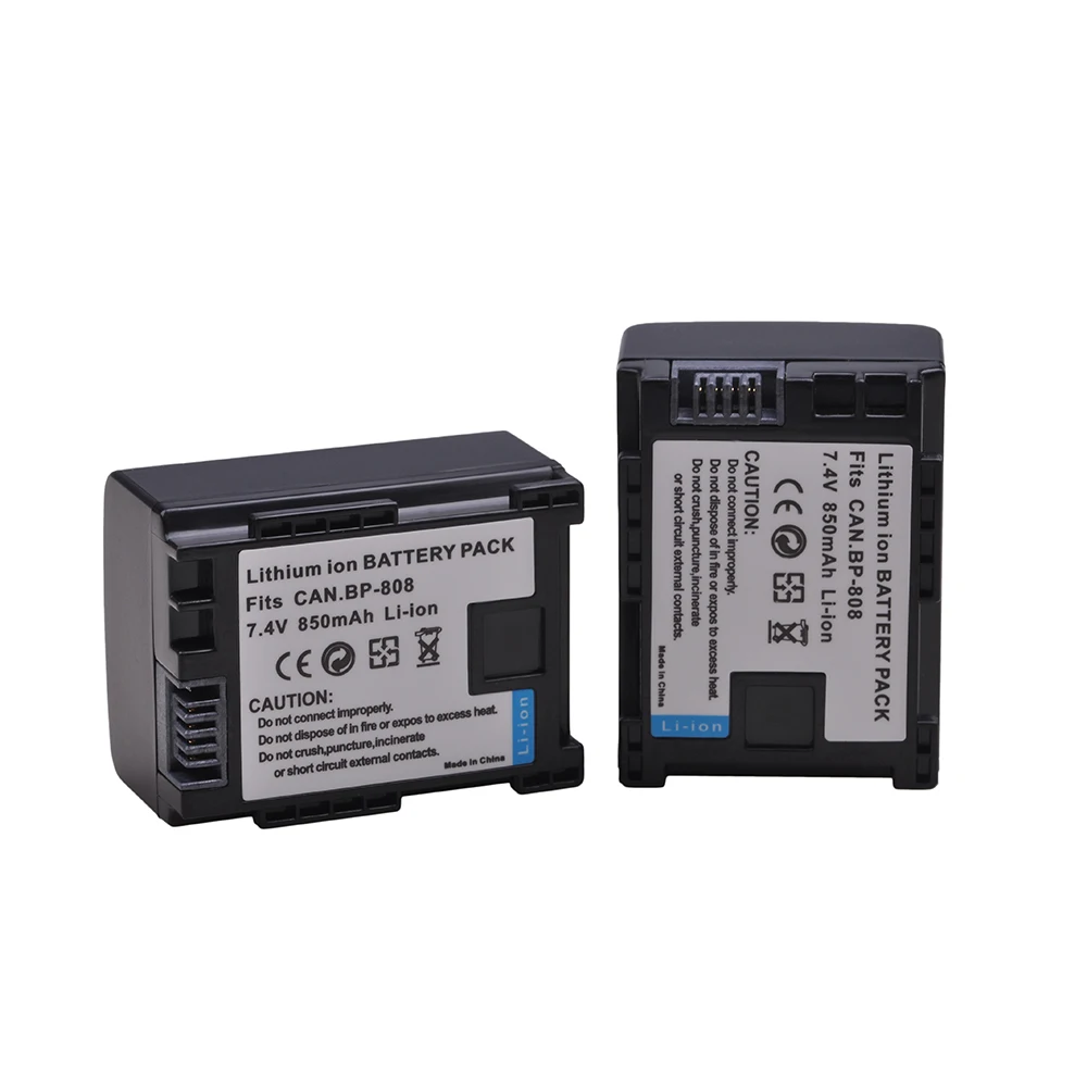 Батарея Tectra 2pcs BP-808 BP808 BP 808 для CANON HG31 XA10 HF20 HF10 HF100 HF100E HG20 HG21 HFS200 HFS21 | Электроника
