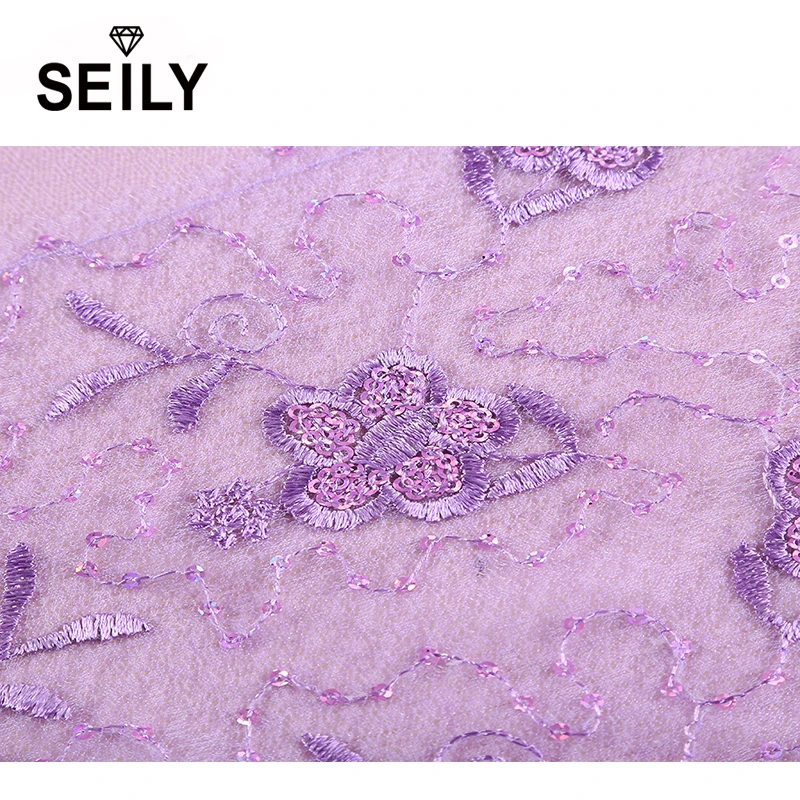 Винтажный вышитый цветок с блестками кисточка вязание крючком длинный шифоновый