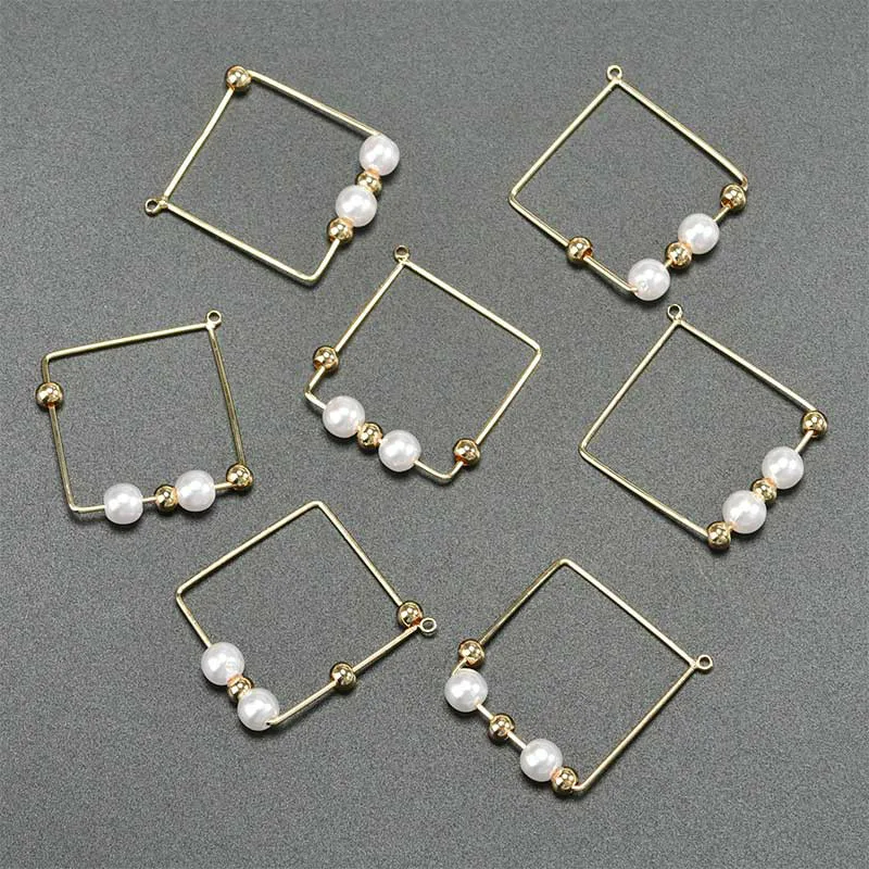 Аксессуары для рук сделай сам треугольные квадратные круглые жемчужные бусины