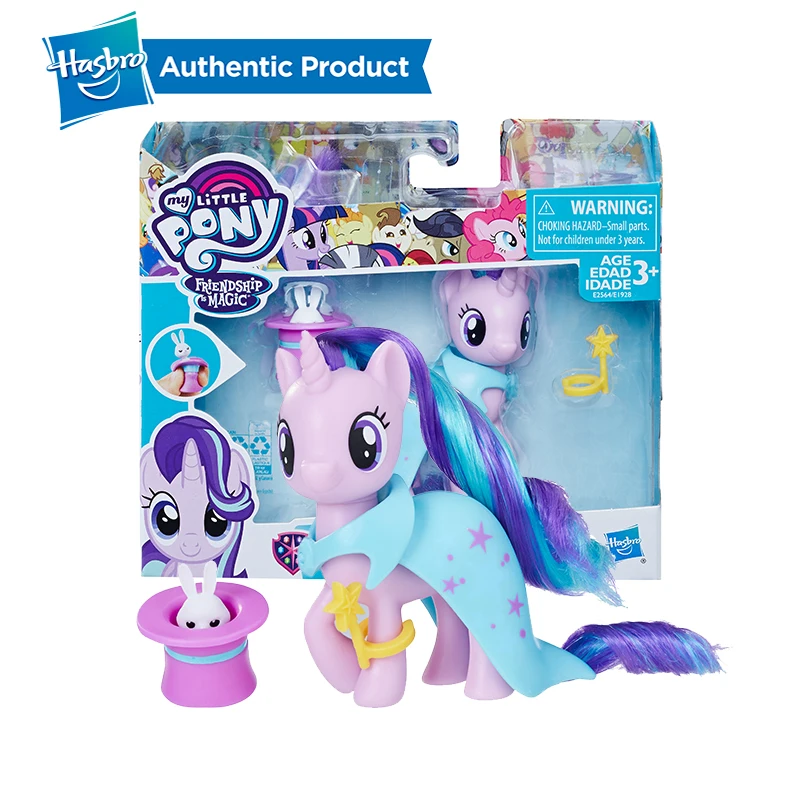 Hasbro My Little Pony школа дружбы Рарити звездный свет проблеск Эпплджек Коллекционная Фигурка модель для детей Подарки кукла