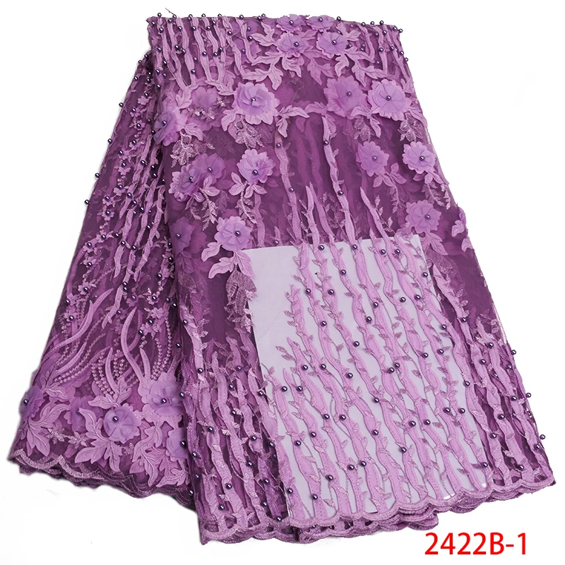 African Lace 2019 French Nigerian Fabric Bridal High Quality 3D Flowers Net Tulle For Wedding Party XZ2422B-1 | Дом и сад