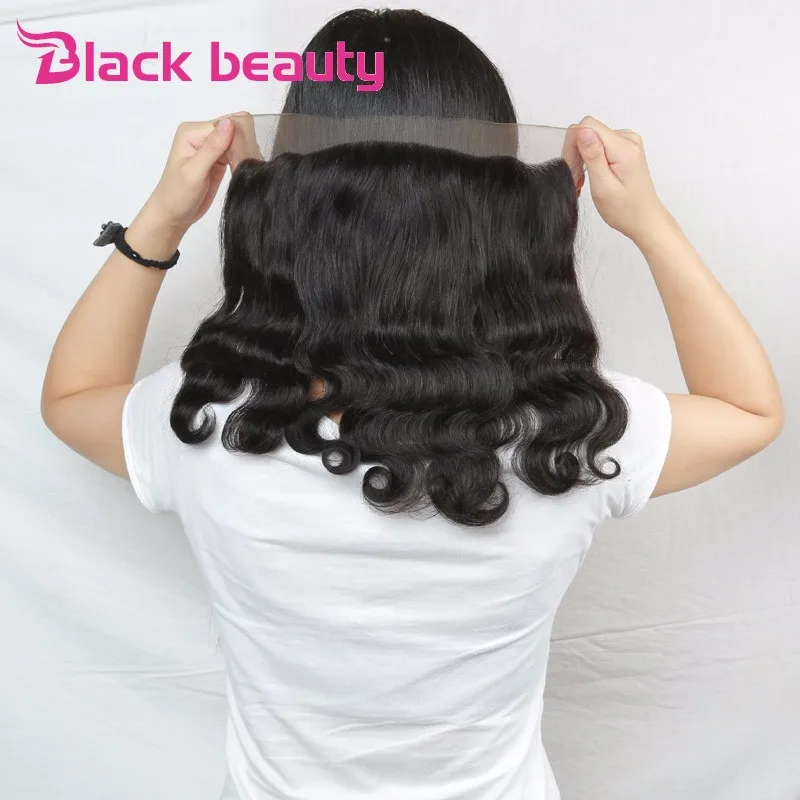 Малазийский Объемная Волна С Фронтальной Уха До Кружева закрытие Пучками