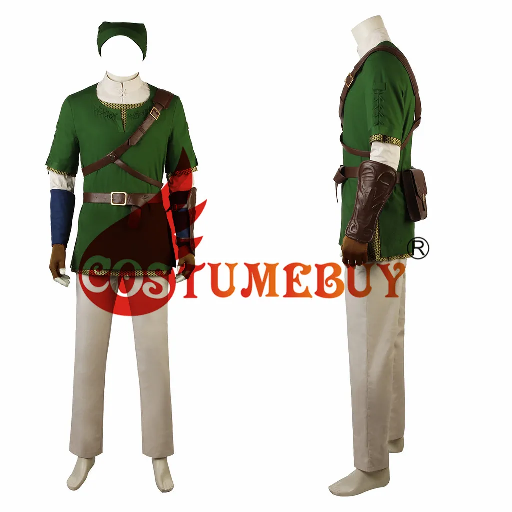 CostumeBuy игры Легенда о Зельде: Сумеречная принцесса ссылка Косплэй костюм для взрослых ссылка Косплэй костюм L920