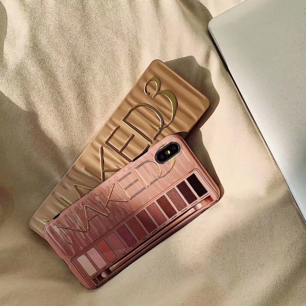 Чехол Marchcover с милым рисунком теней для век розовое золото чехол iPhone 8 7 6S plus мягкий