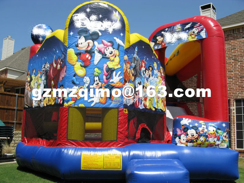 Бесплатная доставка по морю лидер продаж надувной батут с горкой|inflatable
