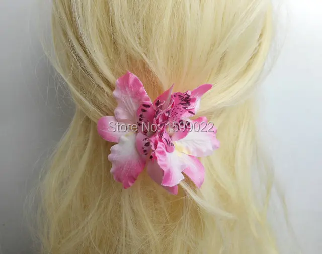 3 шт./лот заколка с красной головкой орхидеи в форме цветка ювелирные изделия