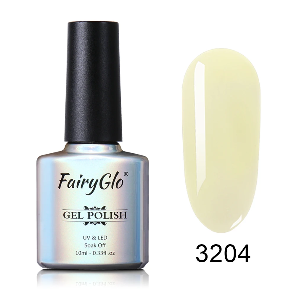 3204 FairyGlo 10 мл телесный Желейный Гель-лак для ногтей прозрачный гель для защиты от УФ лучей Полупостоянный лак для ногтей - Цвет: 3204