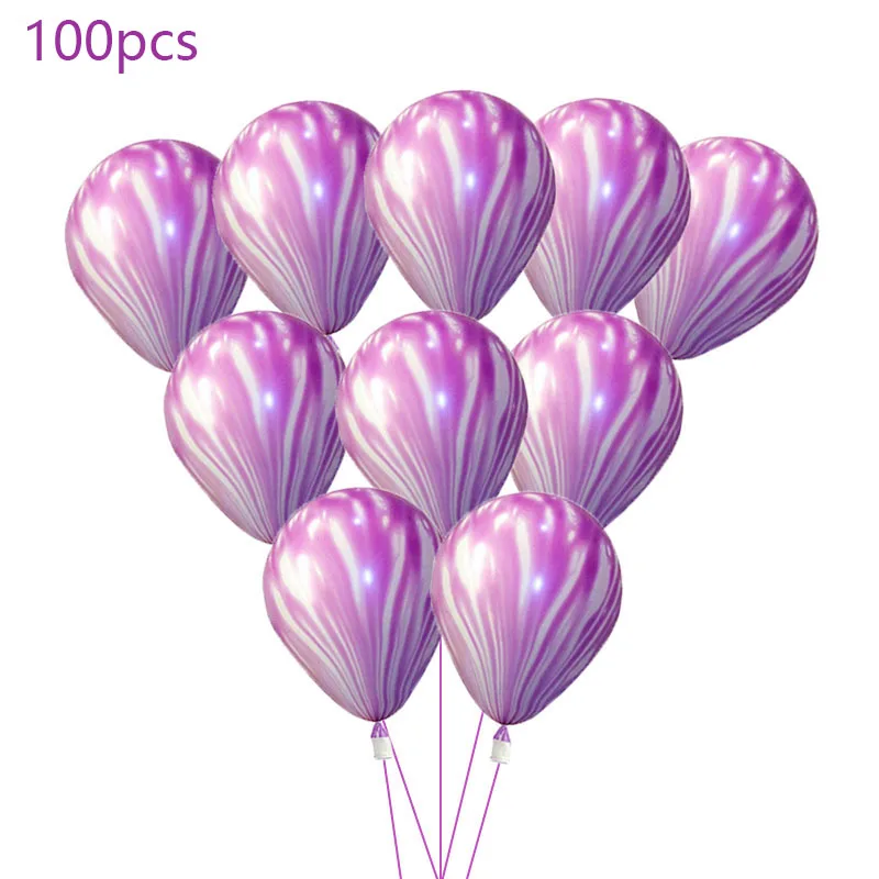 purple 100 шт./лот 12 дюймов латексные шарики с принтом гелиевый надувной воздушные шары для свадебного украшения воздушный шар для вечеринки на день рождения поставки - Цвет: purple
