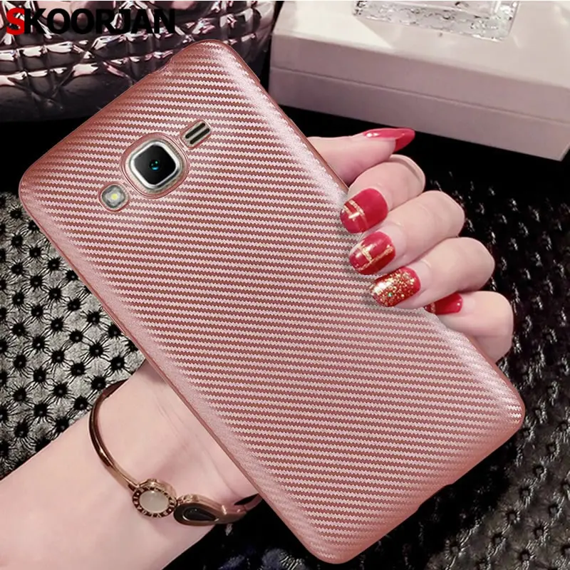 Для Coque Samsung Galaxy J3 2016 j310 чехол Мода Панцири углерода Волокно мягкий силиконовый
