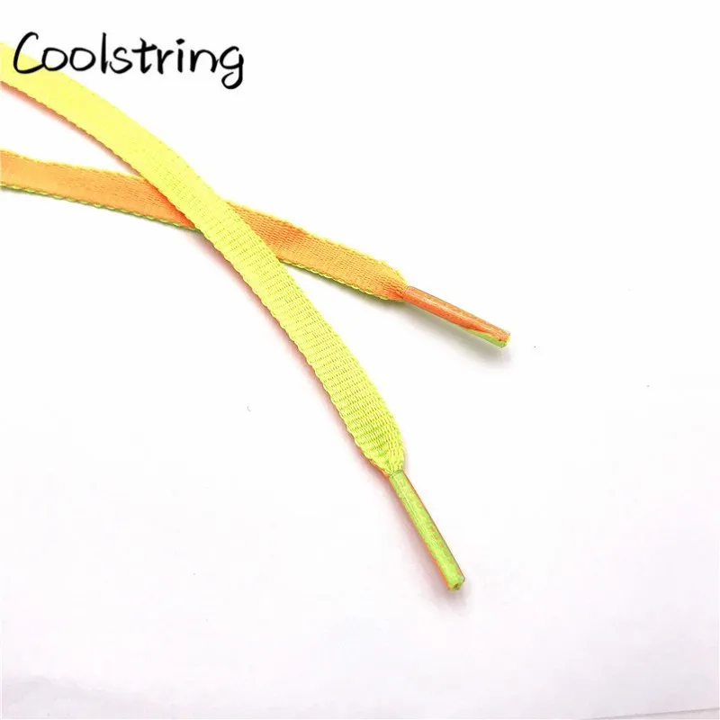 Coolstring спортивные плоские 8 мм комбинированные двухцветные Реверсивные шнурки двухцветные Полиэстеровые шнурки для спортивной обуви кроссовки