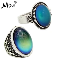 2pcs vintage ring set of rings on fingers mood ring that changes color wedding rings of strength for women men jewelry rs009 052