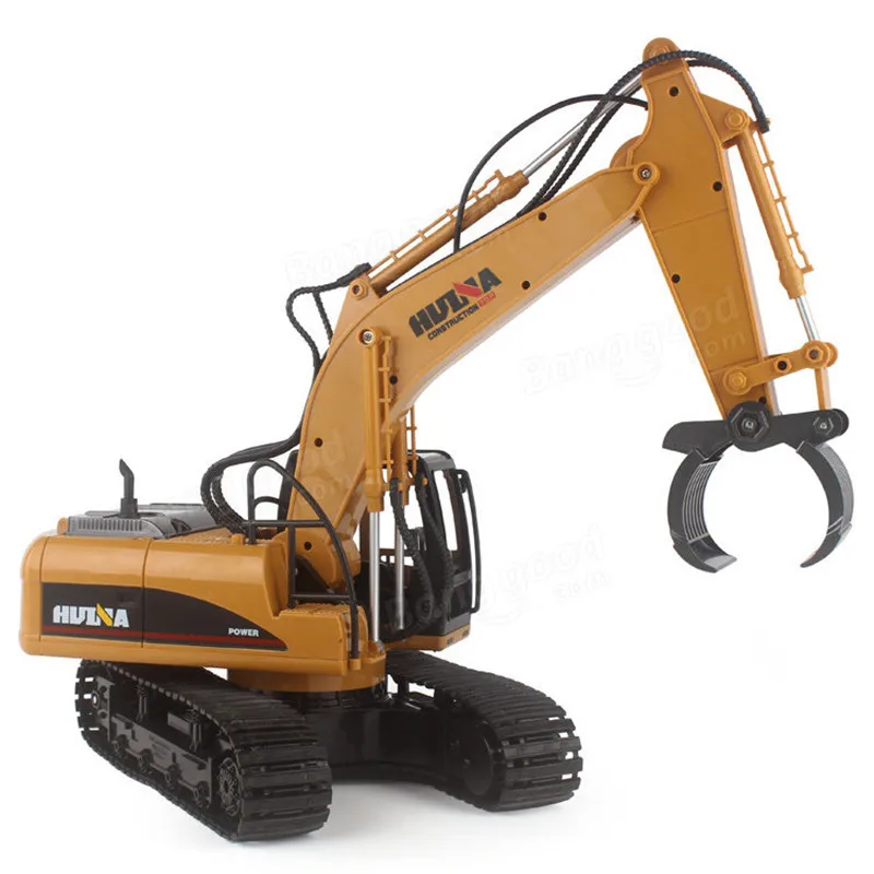 HuiNa 570 2 4G 1/12 RC экскаватор 16 каналов металлическая зарядка радиоуправляемая модель