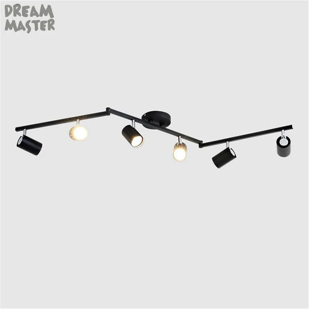 6 ламп регулируемый светодиодный трекосветильник светильник гибкие складные