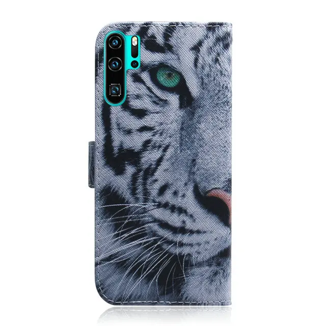 Для huawei P30 Pro Чехол милый флип Funda huawei P30 Lite чехол кошелек с узорами для huawei P30 чехол для смартфона P30Pro P30Lite