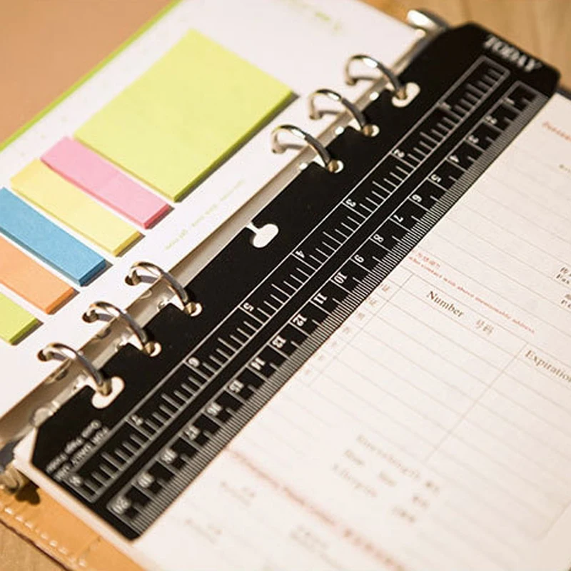 

Filofax Loose-leaf Notebook A5 A6 Bookmark Ruler Straight Rulers Tool For Kids Student Gift School Supplies
