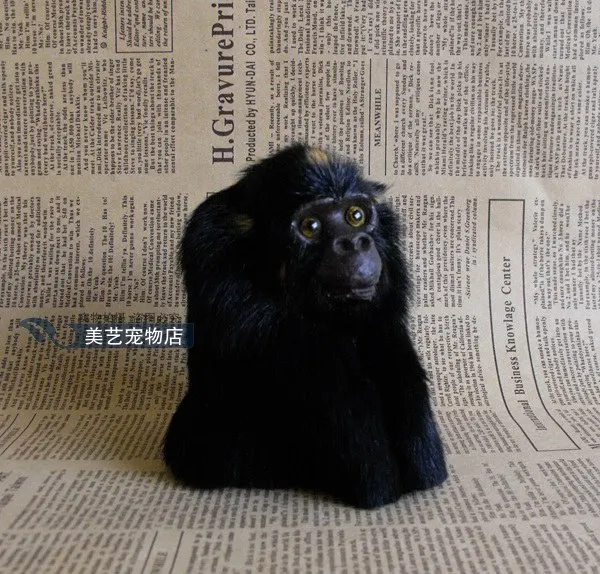 

Simulation gorilla polyethylene&furs gorilla model funny gift about 10cmx8cmx10cm