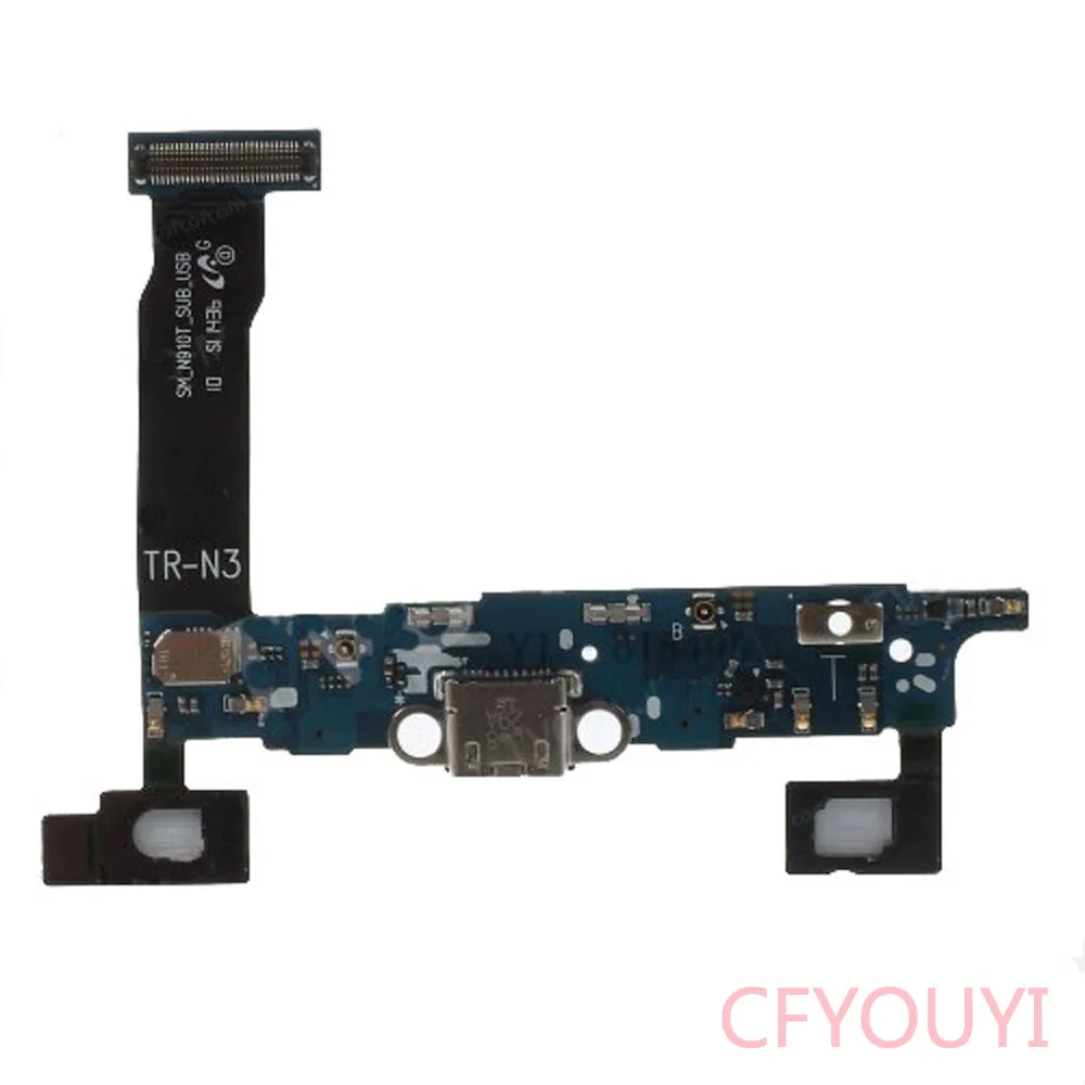USB-порт для зарядки Note4 N910 док-станция с гибким кабелем Samsung Galaxy Note 4 N910K N910F N910S N910A