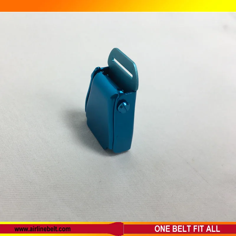 Застежка для ремня безопасности цветная алюминиевая пряжка самолета ремень