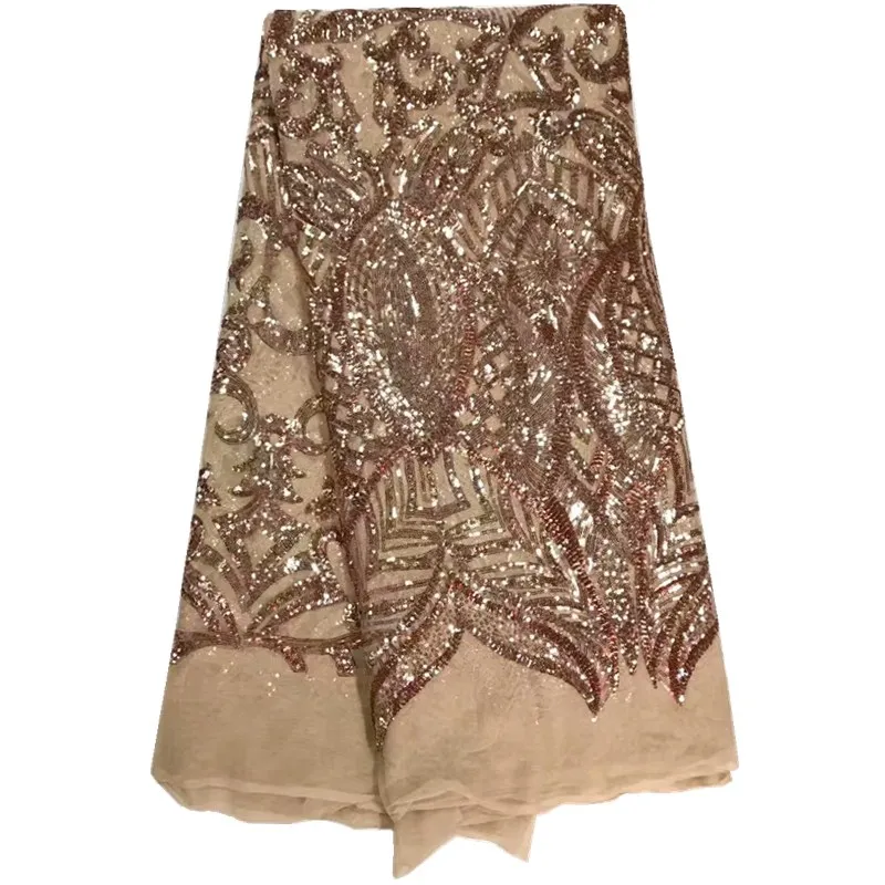 Цена оптовой продажи высокое качество Блёстки Кружево S африканский тюль Ткань