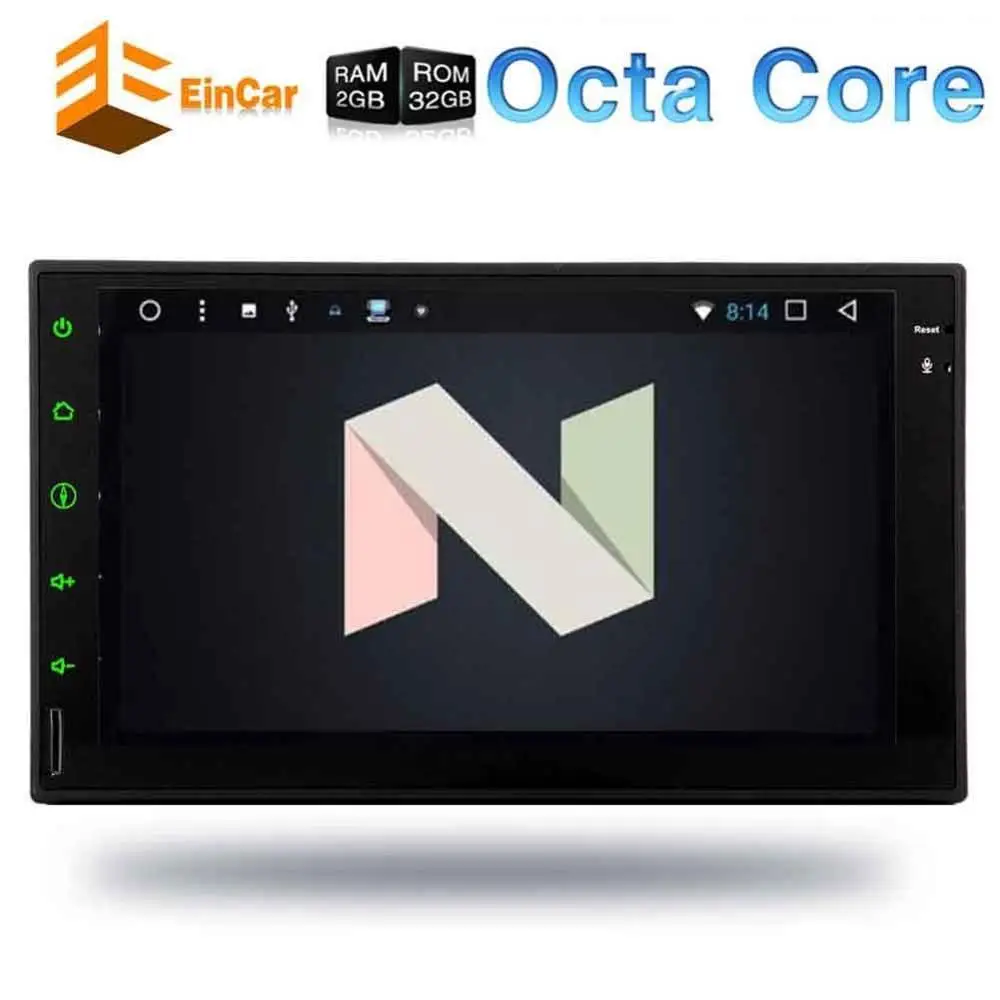 2 din Android 7 1 Восьмиядерный gps автомобильный стерео NO DVD в тире радио Bluetooth Wifi ''HD