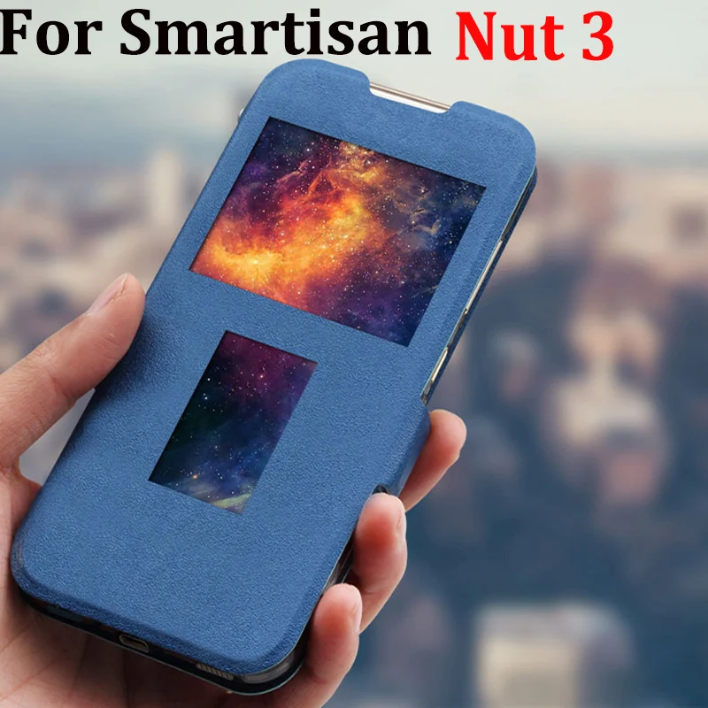 Чехол с открытым окном для Smartisan nut 3 чехол кожаный телефона чехлы nut3 OC105 откидная