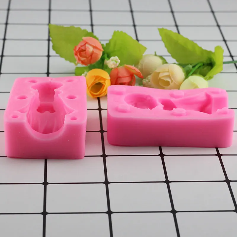 Mujiang 3D Ангел мальчик мыло силиконовая форма для свеч Fimo глиняные формы помадка