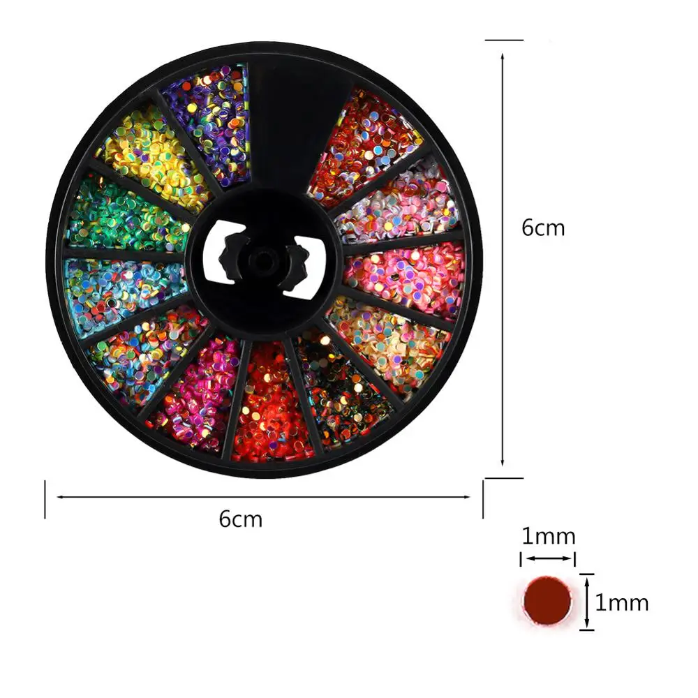 Колесные декоративные Стразы для ногтей сушеные цветы 3D модные 12 Сетки