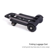 aluminum alloy car folding luggage cart portable travel trailer household luggage cart shopping trolley