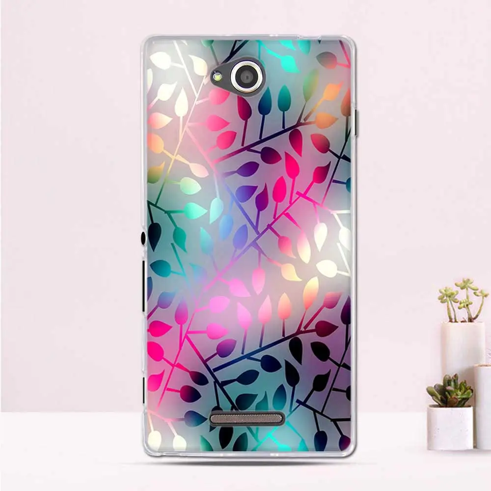 Чехол для телефона sony Xperia C S39H C2305 чехол 5," бампер для sony Xperia C2305 C 2305 чехол Силиконовые мягкие чехлы из ТПУ на заднюю панель - Цвет: 40