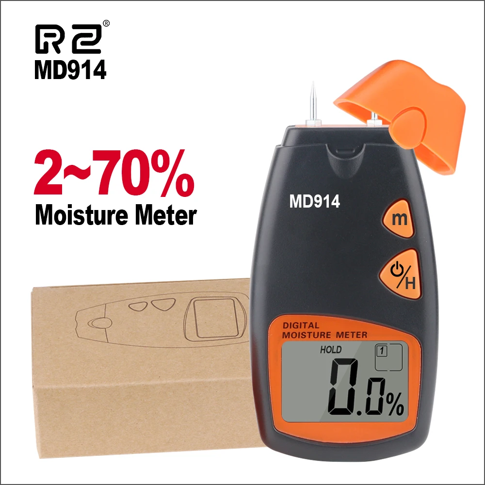 Измеритель влажности дерева RZ MD914 4 контактный сенсор для измерения