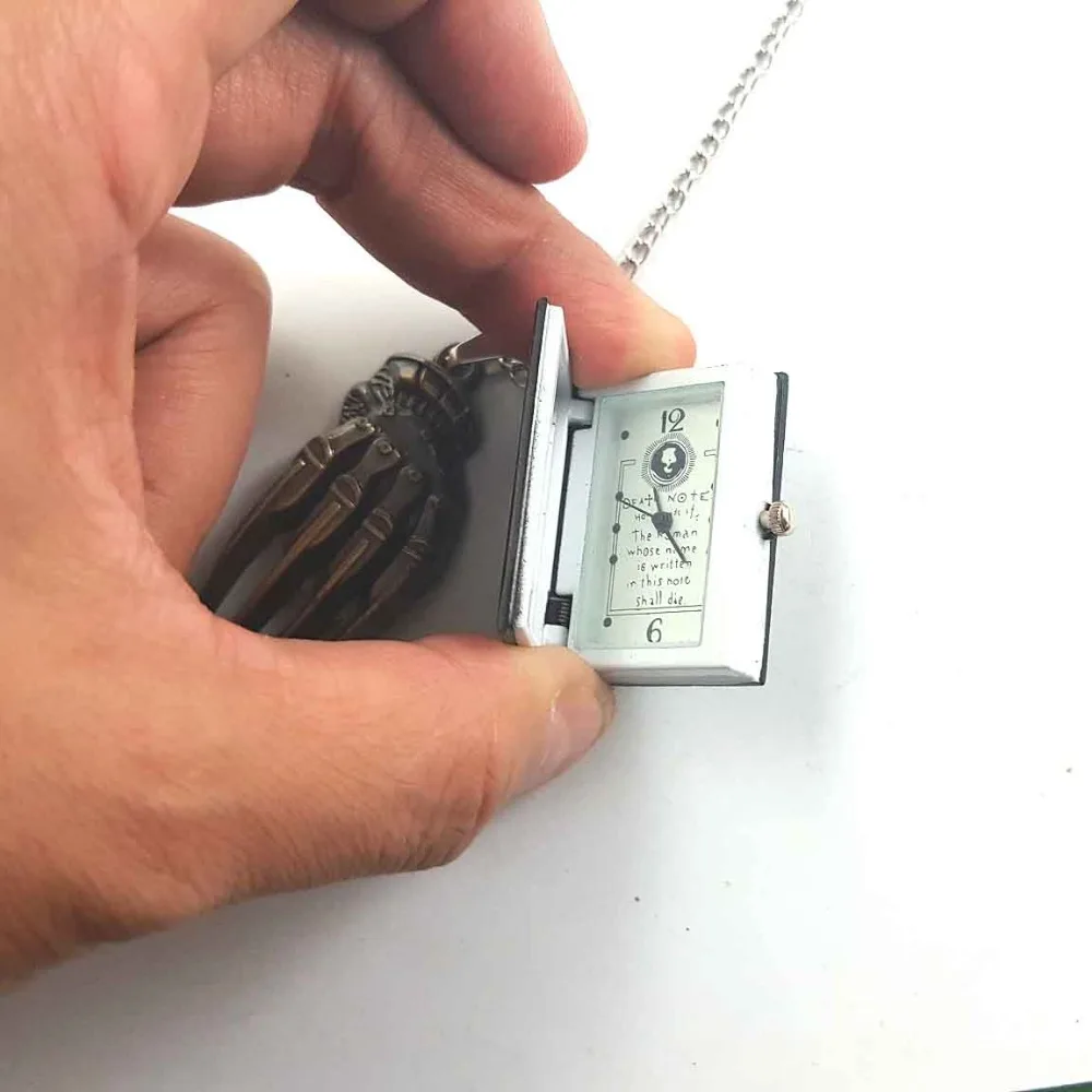 Часы наручные кварцевые с подвеской в виде когтя из черной бронзы|claw pendant|grim reaper