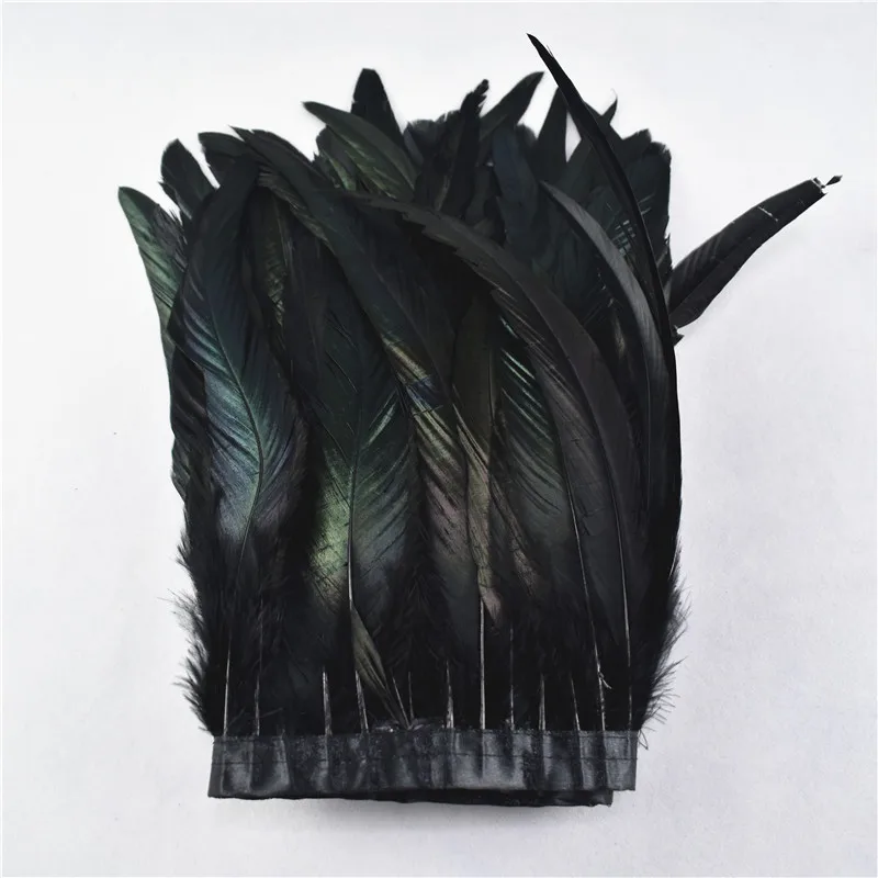 Украшение для платья юбки карнавальных костюмов черных перьев 25 30 см|Перо| |