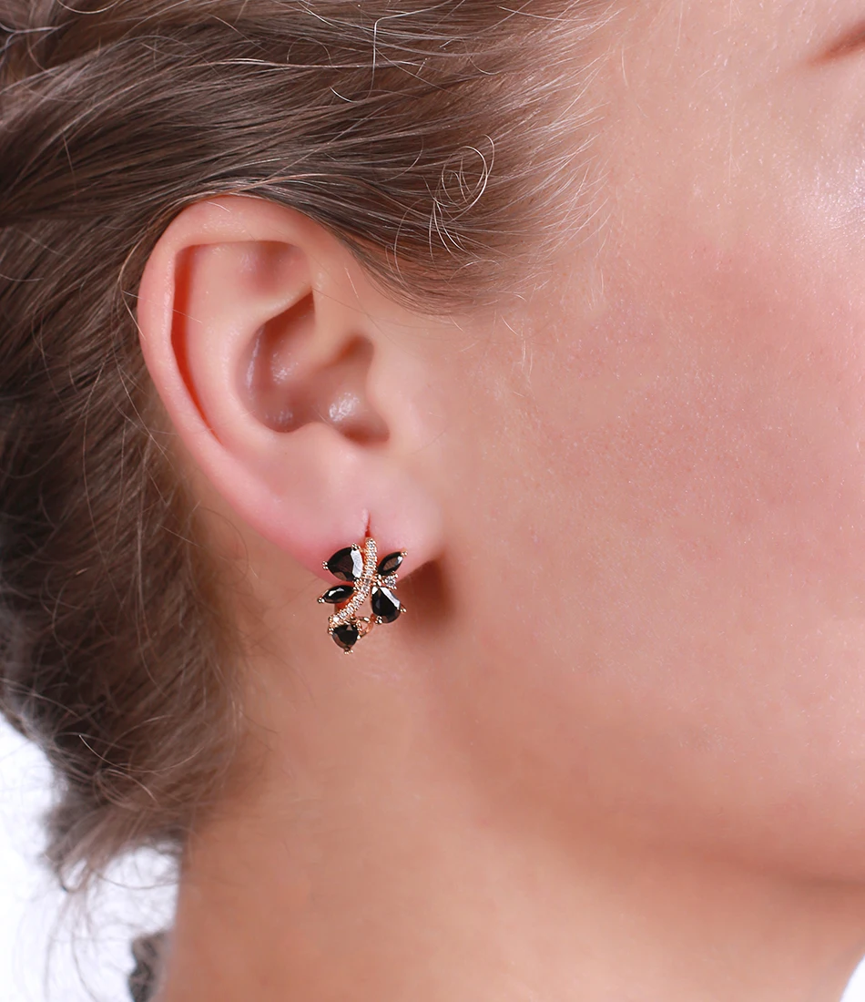 ORSA JEWELS, роскошные серьги-гвоздики для женщин, пять цветов, AAA кубический циркон, дополнительные вечерние серьги, модные женские ювелирные изделия OME56