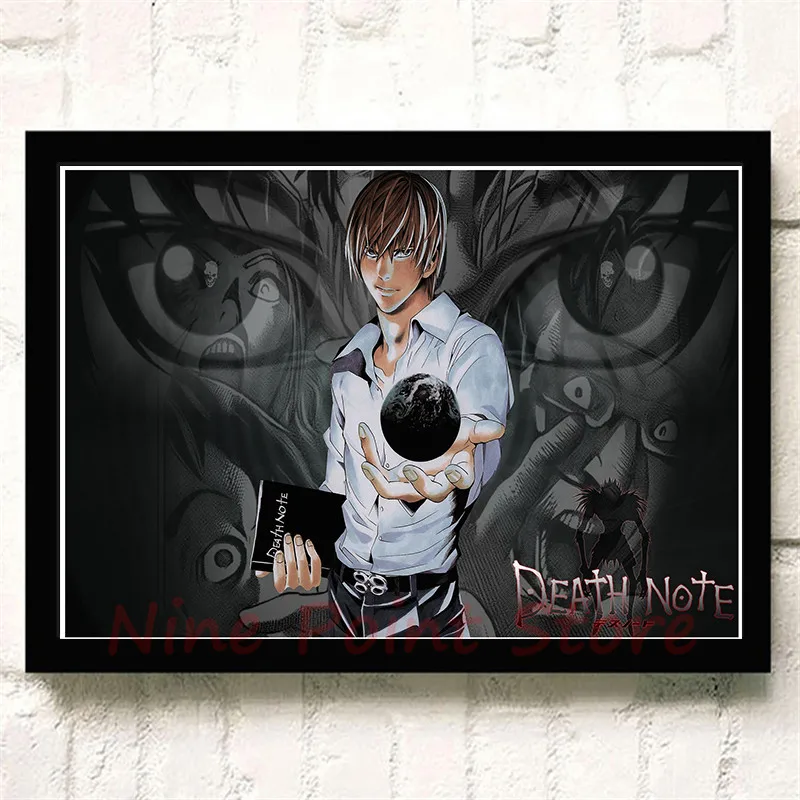 Death Note A стиль японский мультфильм комикс плакат с покрытием бумага плакат стены стикеры кафе декоративная живопись без рамки
