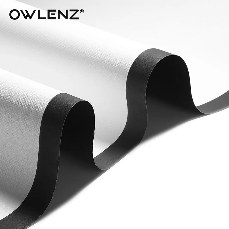 OWLENZ 16:9 дюймов 100 простой обёрточная бумага ткань Roll Up проецирования экран &quot100