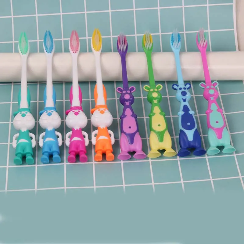 3 шт./упак. детская зубная щетка для детей мультфильм Детские зубные щетки