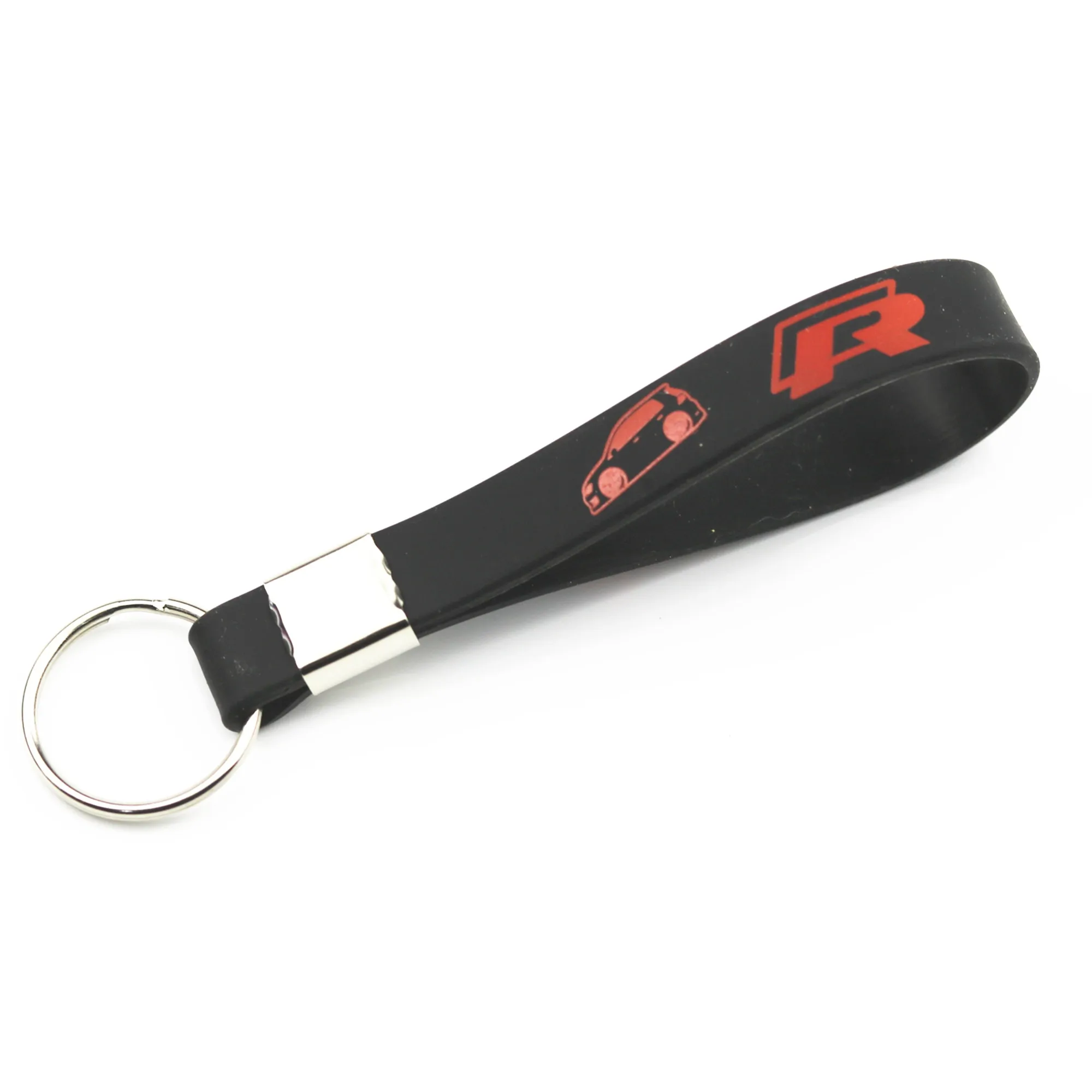 Прохладный силиконовые R логотип эмблема значок автомобиль брелок для Volkswagen VW Polo