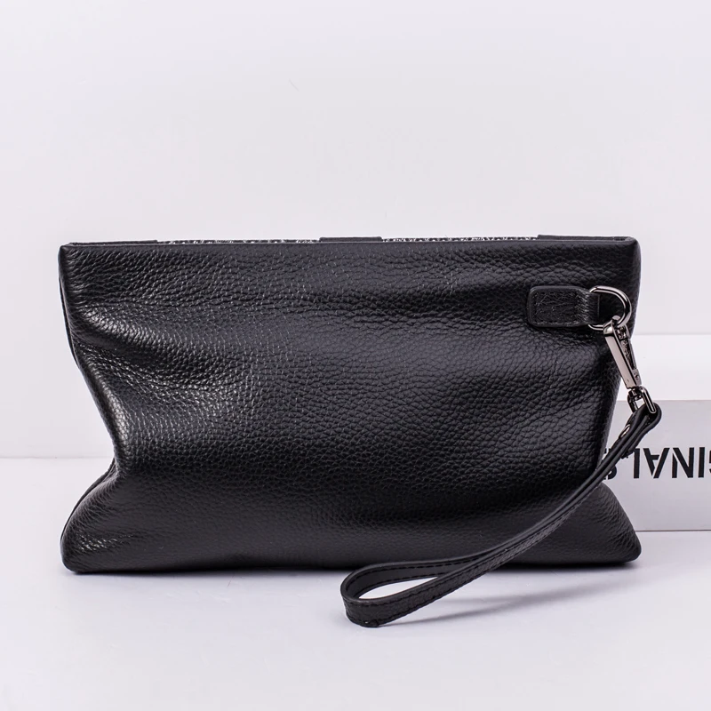 BAQI Brand Men Handbags Genuine Leather Cowhide High Quality Coin Purse 2019 Fashion Men Wallets Clutch Bag Casual Card Holder