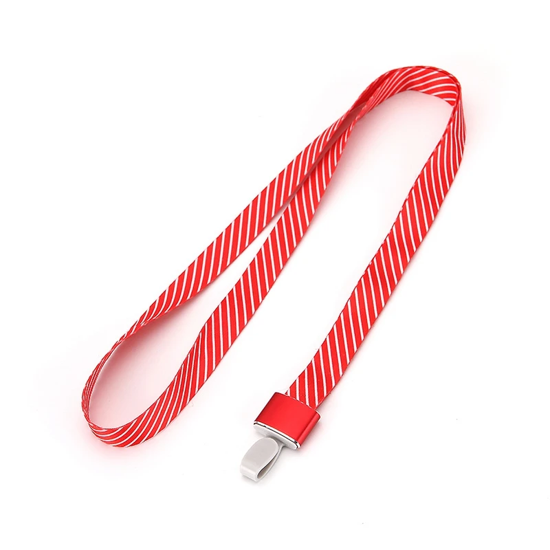 style 2 red Дешевый алюминиевый сплав, подвесной ремешок для шеи, ремешок для мобильного телефона, ремни для камеры, USB, ID, пропуск, карта, имя, значок, держатель, ключи, металлический зажим - Цвет: style 2 red